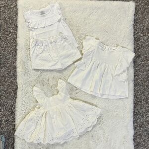 Zara Kids White Dresses Set